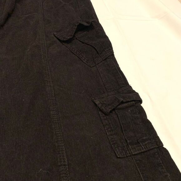 BDG Urban Outfitters Y2K Cargo wide Leg baggy corduroy pants gothic grunge Sz L - Picture 6 of 9